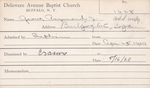 Grove, Mr. Raymond J by Delaware Avenue Baptist Church