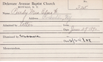 Purdy, Mrs. Edna W by Delaware Avenue Baptist Church
