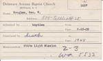 Roughan, Mr. George W by Delaware Avenue Baptist Church