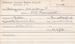 Fergison, Mr. Charles H by Delaware Avenue Baptist Church