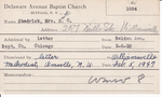 Shedrick, Mrs. SC by Delaware Avenue Baptist Church