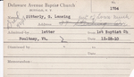 Sitterly, M. G Lansing by Delaware Avenue Baptist Church