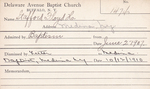 Stafford, Mr. Floyd H by Delaware Avenue Baptist Church