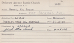 Sweet, Mr. Bruce by Delaware Avenue Baptist Church