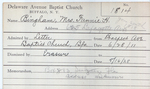 Bingham, Mrs. Fannie by Delaware Avenue Baptist Church