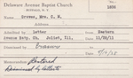 Graves, Mrs. Charles M by Delaware Avenue Baptist Church