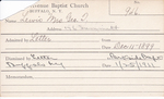 Lewis, Mrs. George T by Delaware Avenue Baptist Church