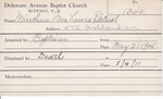 Minehan, Mrs. Laura D by Delaware Avenue Baptist Church