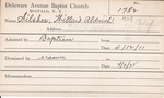 Silsbee, Mr. Willard Aldrich by Delaware Avenue Baptist Church