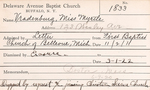 Vradenburg, Ms. Myrtle by Delaware Avenue Baptist Church