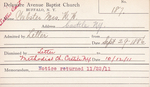 Webster, Mrs. WW by Delaware Avenue Baptist Church