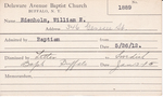 Edenholm, Mr. William E by Delaware Avenue Baptist Church