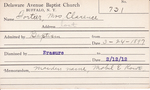 Fortier, Mrs. Clarence by Delaware Avenue Baptist Church