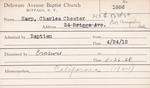 Harp, Mr. Charles Chester by Delaware Avenue Baptist Church