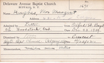 Hughes, Mrs. Margaret by Delaware Avenue Baptist Church