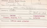 Lougaker, Mrs. George by Delaware Avenue Baptist Church