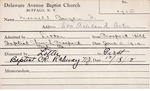 Merrill, Mr. Burgen S by Delaware Avenue Baptist Church