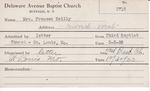 Reitz, Mrs. Margaret by Delaware Avenue Baptist Church