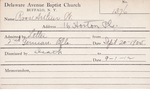 Roos, Mr. Arthur W by Delaware Avenue Baptist Church