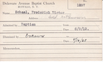 Schaal, Mr. Frederick Victor by Delaware Avenue Baptist Church