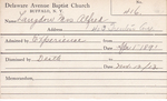 Langdow, Mrs. Alfred by Delaware Avenue Baptist Church