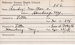 Randorf, Mrs. Charles A by Delaware Avenue Baptist Church