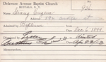 Strang, Mr. Eugene by Delaware Avenue Baptist Church