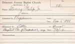 Strang, Mr. Philip by Delaware Avenue Baptist Church