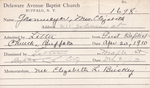 Grenmeyer, Mrs. Elizabeth by Delaware Avenue Baptist Church