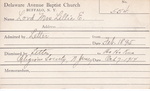 Lord, Mrs. Lillie E by Delaware Avenue Baptist Church
