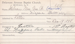 Stilson, Ms. Harriet by Delaware Avenue Baptist Church