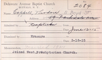 Cappell, Mr. Theodore by Delaware Avenue Baptist Church
