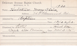 Hutchins, Mr. Charles K by Delaware Avenue Baptist Church