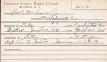 Hart, Mrs. Lewis R by Delaware Avenue Baptist Church