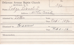 LodgeLionel, Mrs. Lionel S by Delaware Avenue Baptist Church