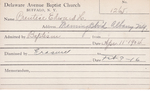 Prentice, Mr. Edward H by Delaware Avenue Baptist Church