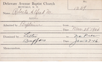 Roberts, Mr. Alfred M by Delaware Avenue Baptist Church