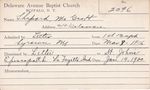 Shepard, Mr. George H by Delaware Avenue Baptist Church