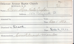 Allen, Rev. JJ by Delaware Avenue Baptist Church