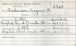 Anderson, Mr. Eugene by Delaware Avenue Baptist Church