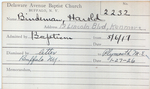 Bindeman, Mr. Harold by Delaware Avenue Baptist Church