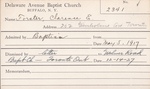 Forester, Mr. Clarence E by Delaware Avenue Baptist Church