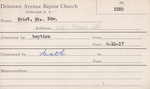 Haist, Mr. Edward by Delaware Avenue Baptist Church