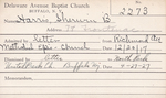 Harris, Mr. Sherwin by Delaware Avenue Baptist Church