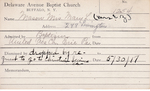 MasonMary, Mrs. Mary L by Delaware Avenue Baptist Church