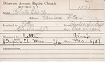 Roberts, Mr. Edward A by Delaware Avenue Baptist Church
