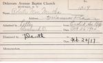 Roberts, Mrs. Martha by Delaware Avenue Baptist Church