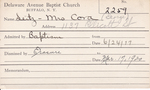 Seitz, Mrs. Cora by Delaware Avenue Baptist Church