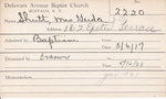 Shutt, Mrs. Gerda by Delaware Avenue Baptist Church