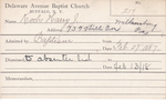 Koch, Mr. Harry J by Delaware Avenue Baptist Church